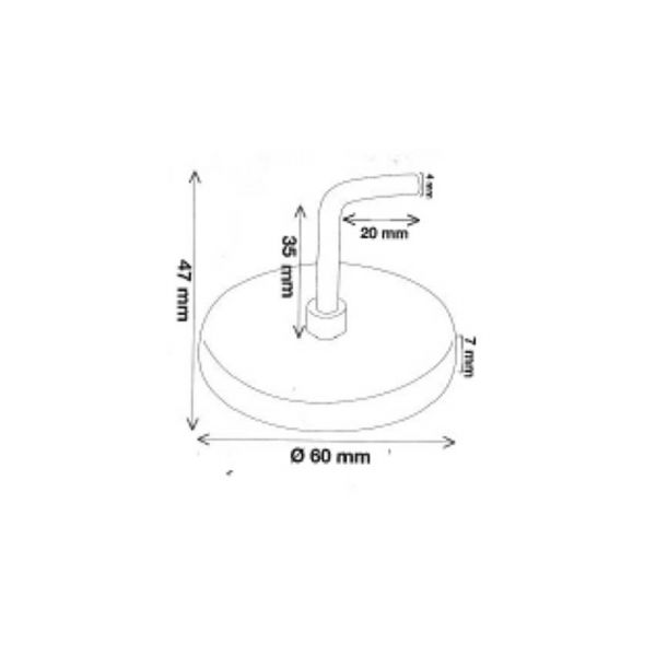 Load image into Gallery viewer, Magneethaak 60 mm
