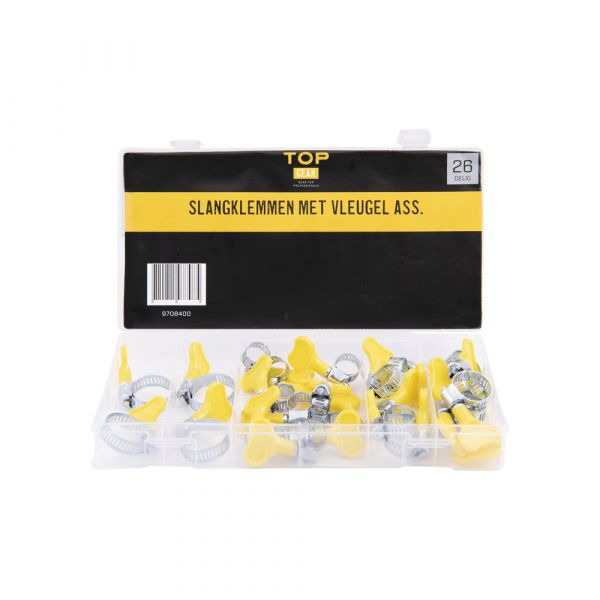 Load image into Gallery viewer, Topgear slangklemmen met vleugel ass. 26-delig.
