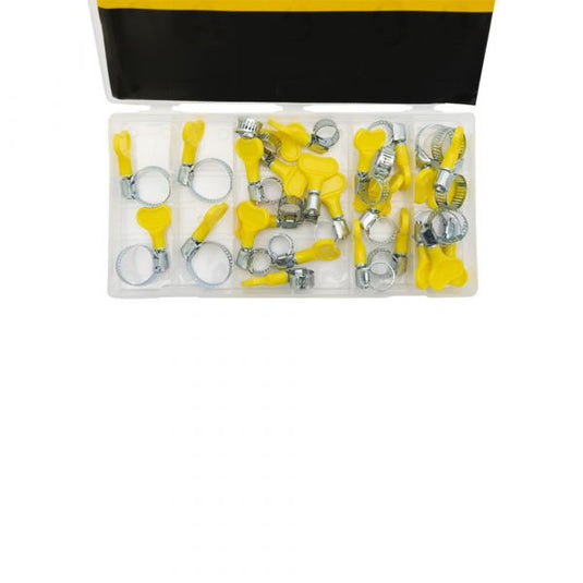 Topgear slangklemmen met vleugel ass. 26-delig.