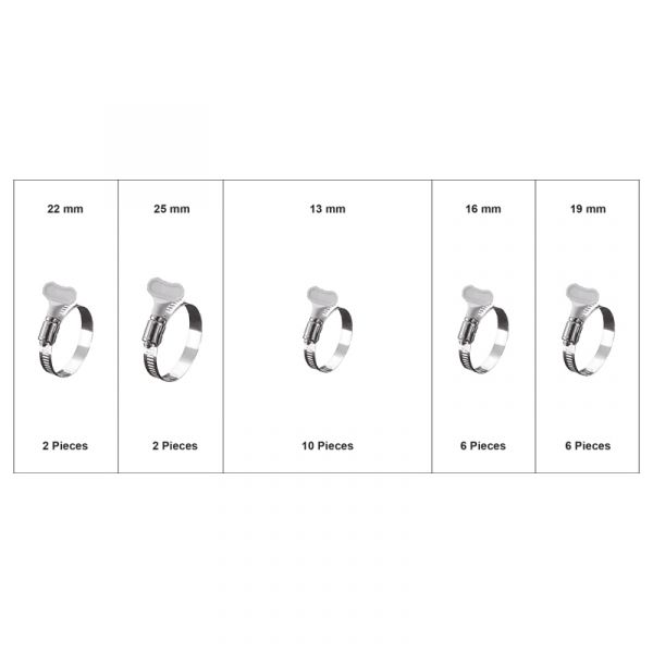 Load image into Gallery viewer, Topgear slangklemmen met vleugel ass. 26-delig.
