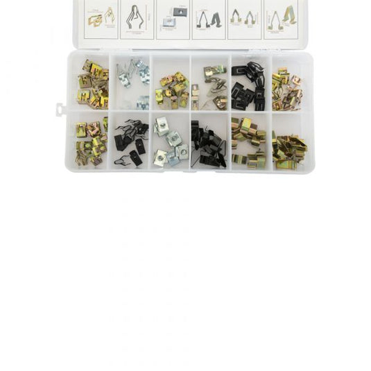 Topgear bevestigingsklemmen ass. 120-delig.