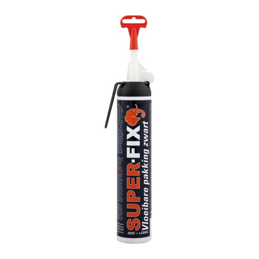 Vloeibare pakking zwart super-fix