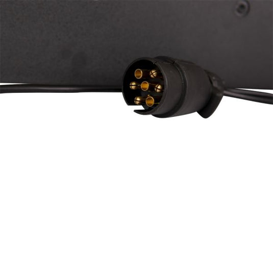 Verlichtingsbalk zwart 0.75 m.7-polig