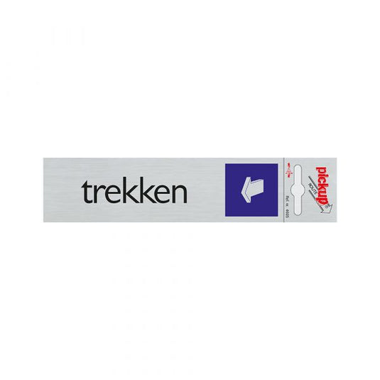 Bord alulook trekken liggend - 165x44 mm zelfklevend.