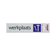 Bord alulook werkplaats - 165x44 mm zelfklevend.