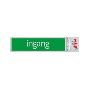 Bord alulook ingang - 165x44 mm zelfklevend.