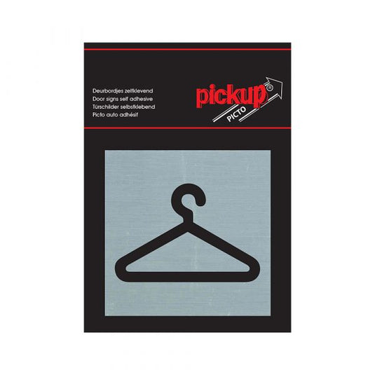 Pickup route alulook alu picto 80x80 mm - garderobe