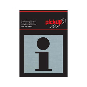 Bord alulook informatie - 80x80 mm zelfklevend.