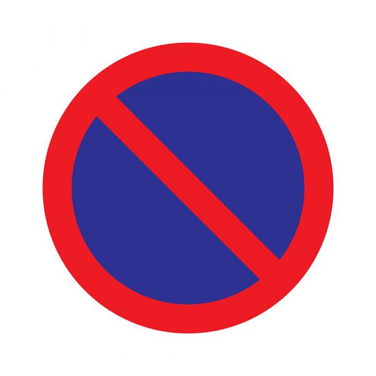 Sticker parkeerverbod - 200 mm rond.
