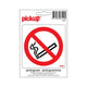 Sticker verboden te roken - 100x100 mm.
