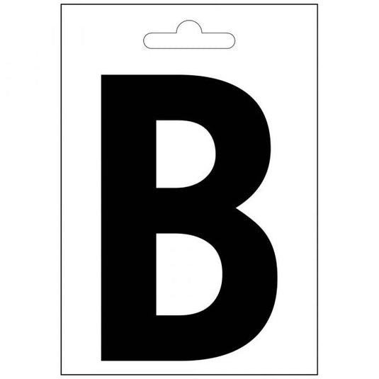 Nautic letter b zwart 100 mm.