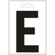 Nautic letter e zwart 100 mm.