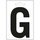 Nautic letter g zwart 100 mm.