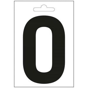 Nautic letter o zwart 100 mm.