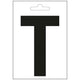 Nautic letter t zwart 100 mm.