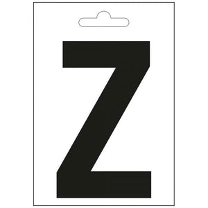 Nautic letter z zwart 100 mm.