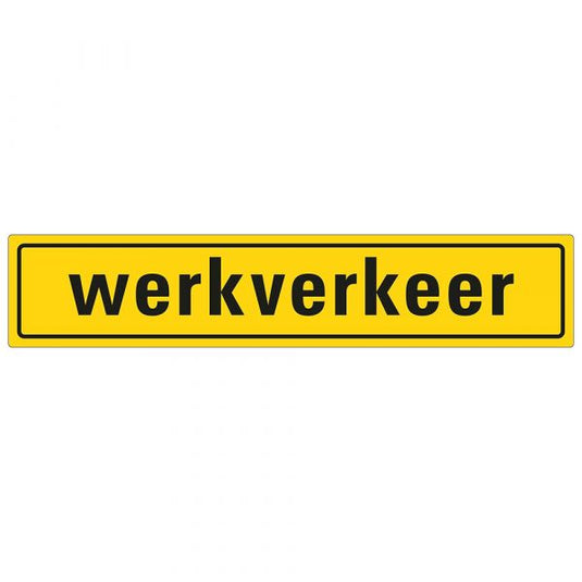 Magneetbord werkverkeer - 80x400 mm.
