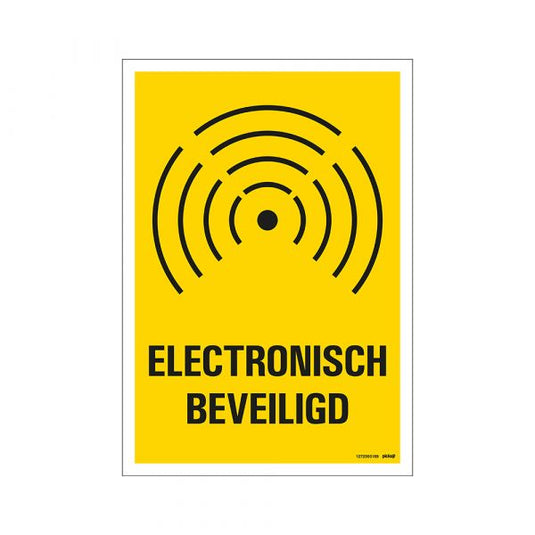 Bord electronisch beveiligd - 230x330 mm.
