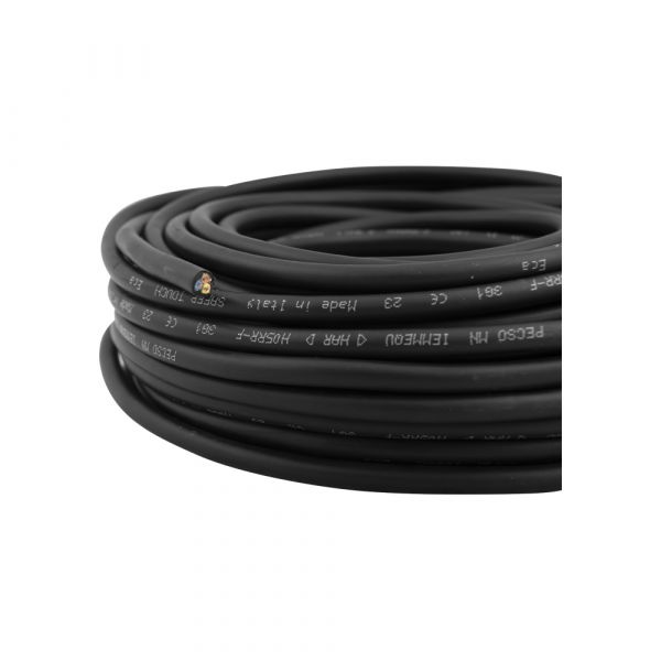 Load image into Gallery viewer, Neopreen kabel 3x1.0 zwart 20 meter.
