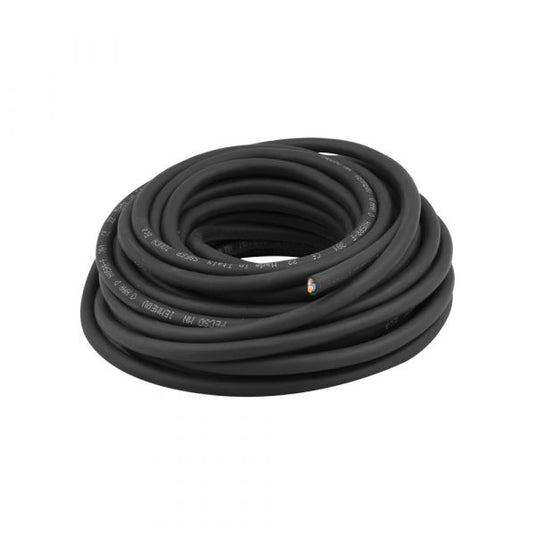 Q-link huishoudkabel 3x1.0 zwart 10 meters