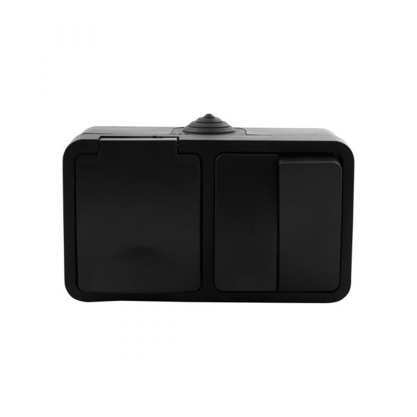 Load image into Gallery viewer, Q-link combinatie opbouw - serie - zwart
