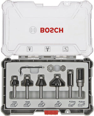 Bosch accessoires 8-delige gemengde freesset - schachtdiameter 6 mm - 2607017468