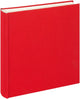 Walther me-510-r cloth - memo insteekalbum - formaat 23 x 22 cm - 200 foto's 10 x 15 cm - rood