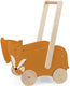 Trixie houten loopwagen - mr. fox - babywalker - kinder speelgoed - loopkar vanaf 1,5 jaar - voor jongens en meisjes - fsc