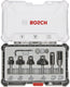 Bosch 8-delige gemengde freesset - schachtdiameter 8 mm