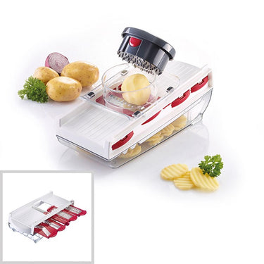 Westmark groente- en fruitsnijder met 5 snij-inzetstuken 305x130x140mm