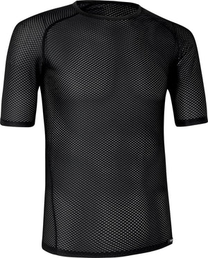 Gripgrab - ultralight mesh korte mouw base layer zomer fiets ondershirt polygiene zweethemd - zwart - heren - maat xl