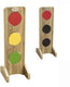 Classic world houten verkeerslicht educatief speelgoed verkeersregels.