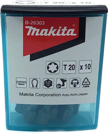 Makita b-26303 bitset 10x t1 (torx)