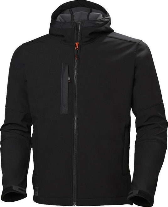 Helly hansen kensington hooded softshell 74230 - mannen - zwart - m