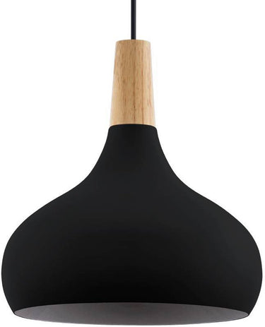 Eglo sabinar hanglamp - e27 - ø 28 cm - zwart bruin