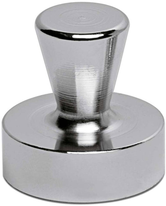 Maul magneet neodymium - kegel - zilver - metaal - 2 stuks - ø 3.2 x 3.3 cm