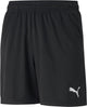 Puma teamrise training shorts jr unisex sportbroek - black- white