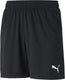 Puma teamrise training shorts jr unisex sportbroek - black- white
