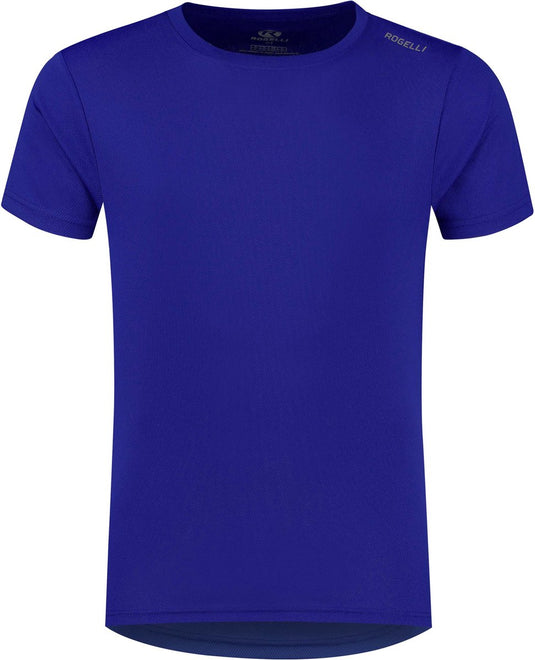 Rogelli promo hardloopshirt heren - korte mouwen - blauw - 128 140