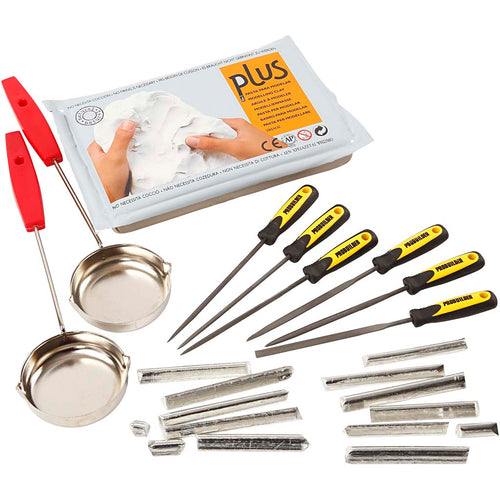 Tingieten in klei, 1 set