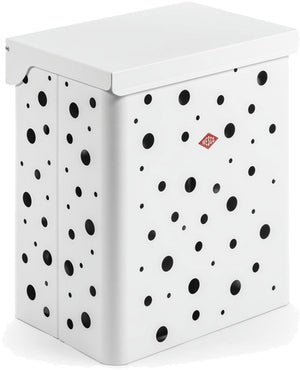 Wesco wasmand duo 1 met inzet | 64 liter | duo wasbox (2x32 liter) | metaal - mat wit | waskorf