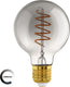 Eglo led lamp - e27 - ø 9,5 cm - g95 - smoke - 2000k - dimbaar