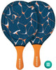 Waboba beach paddle set, neopreen tennisset, incl bal, water friendly, drijvende bal
