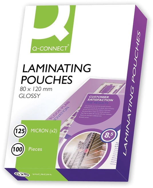 Q-connect lamineeretui 2x 125 micron a7 100 stuks