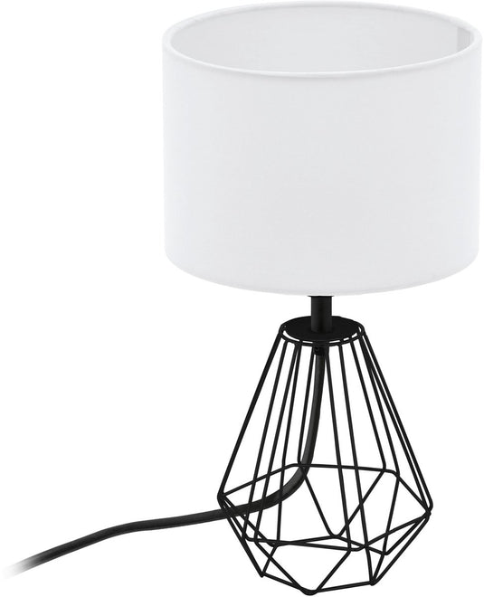 Eglo carlton 2 tafellamp - e14 - 30,5 cm - zwart wit