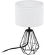 Eglo carlton 2 tafellamp - e14 - 30,5 cm - zwart wit
