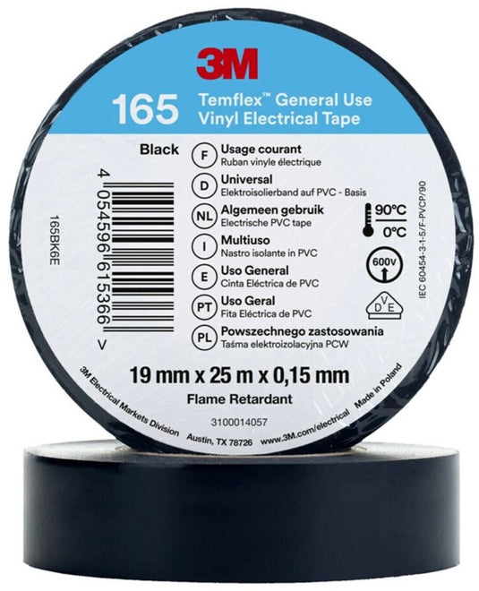 3m temflex - vinyl isolatietape 165 - zwart