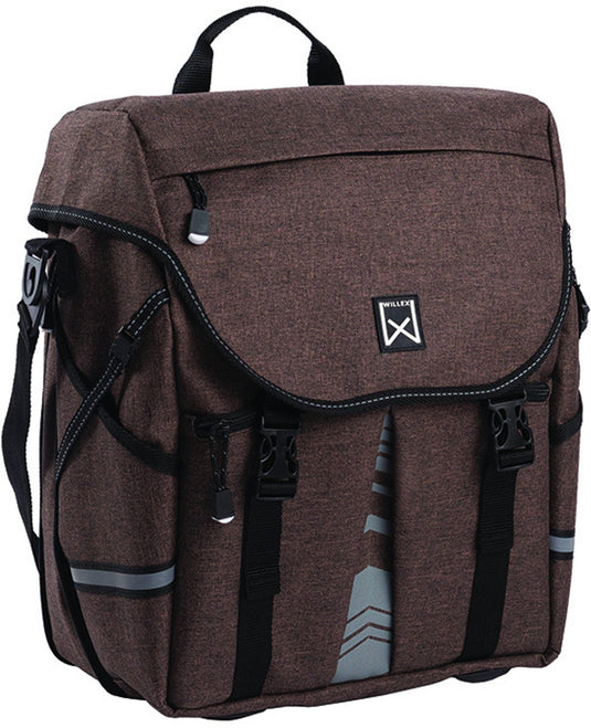 Willex pakaftas s 1200 - enkele fietstas - 10liter- bruin