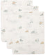 Jollein baby hydrofiel washandje 15x20cm - baby washandje - on the go - 3 stuks
