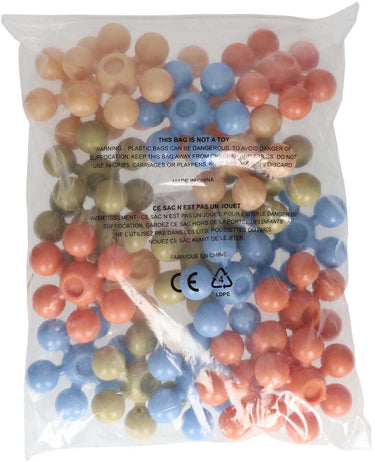 Gekleurde stervormige connectors - 20st.